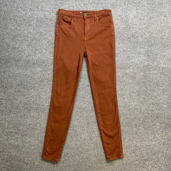 Kut From The Kloth Jeans Womens 4 Brown High Rise Mia Fab Ab Toothpick Skinny - Picture 2 of 15